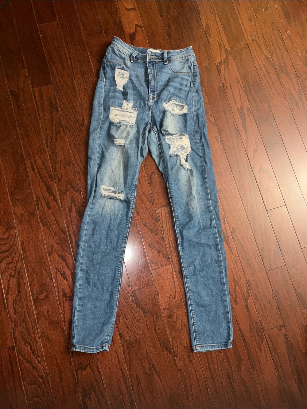 Windsor Light Blue Distressed Skinny Jeans